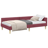 vidaXL Struttura Letto Angolare Altro Rosso vino 80 x 200 cm