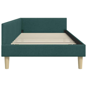 vidaXL Struttura Letto Angolare Altro Verde scuro 90 x 190 cm
