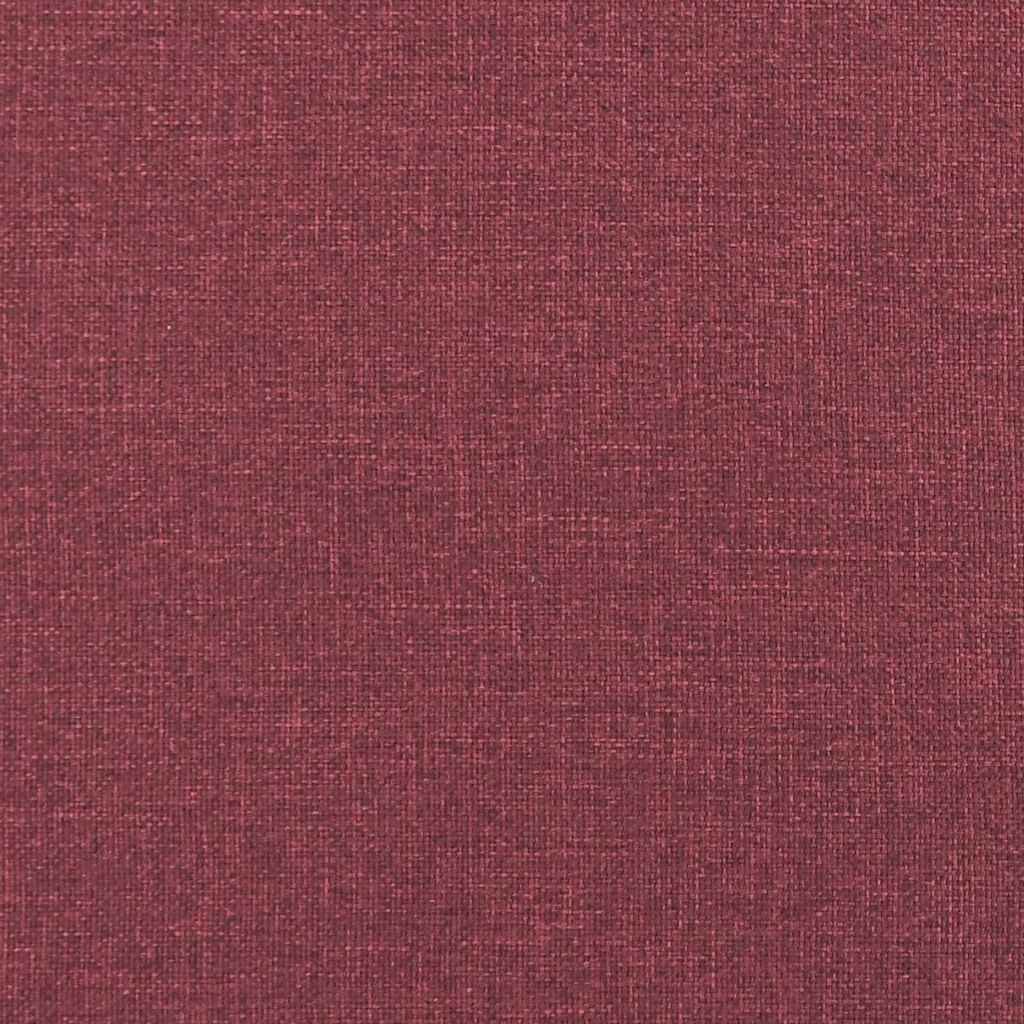 Cornice del letto ad angolo Rosso Vino 90 x 200 cm Tessuto 42016120