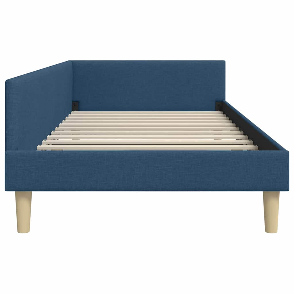 vidaXL Struttura Letto Angolare Altro con testiera Blu 100 x 200 cm