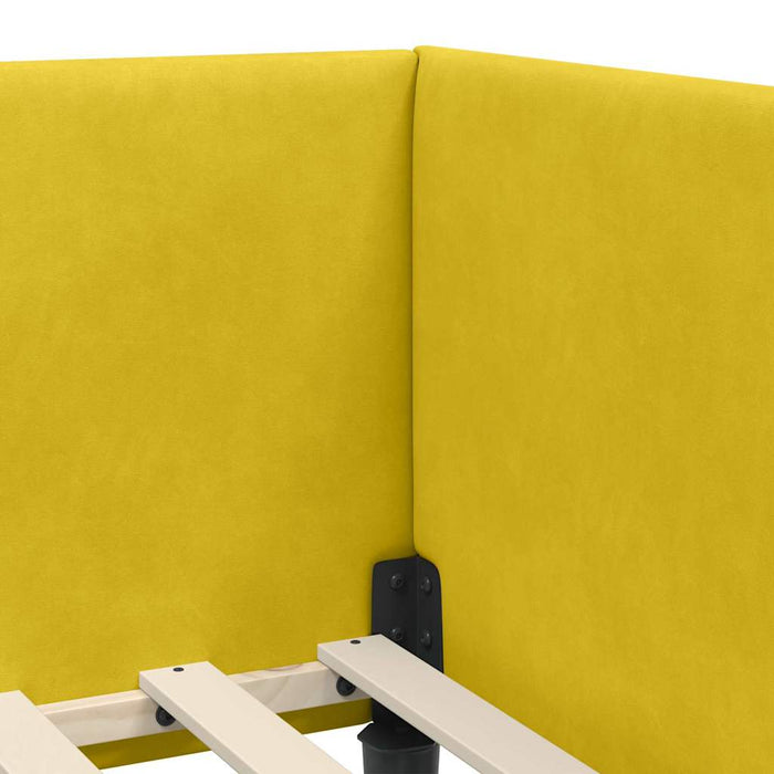 vidaXL Cornice del letto ad angolo Altro Giallo 90 x 190 cm