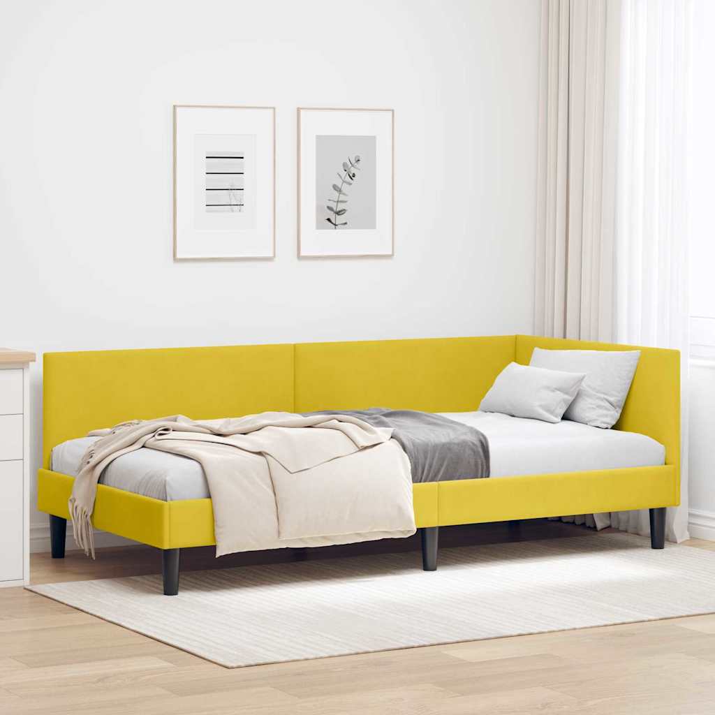 vidaXL Cornice del letto ad angolo Altro Giallo 90 x 190 cm