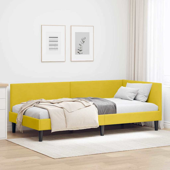 vidaXL Cornice del letto ad angolo Altro Giallo 90 x 190 cm