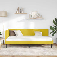 vidaXL Cornice del letto ad angolo Altro Giallo 90 x 200 cm