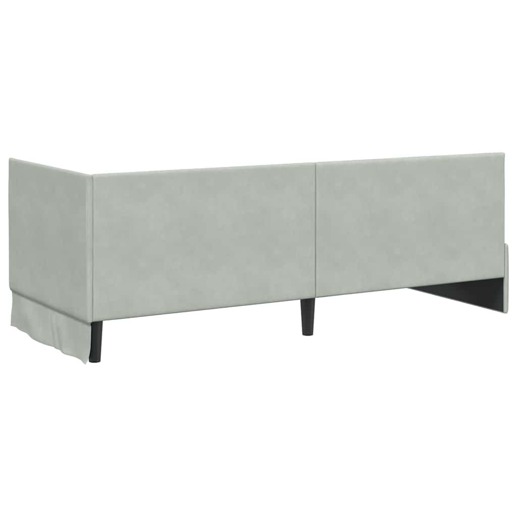 Cornice del letto ad angolo Grigio chiaro 80 cm x 200 cm 42016246