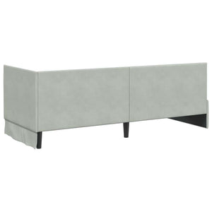 Cornice del letto ad angolo Grigio chiaro 80 cm x 200 cm 42016246