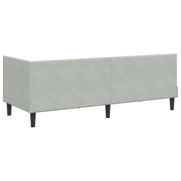 Cornice del letto ad angolo Grigio chiaro 80 cm x 200 cm 42016328