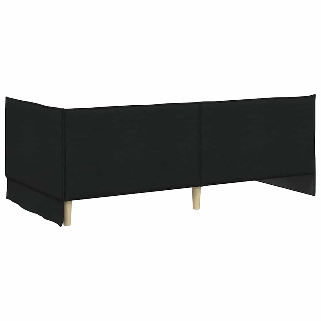 Cornice del letto ad angolo Nero 100 cm x 200 cm Velluto 42016457