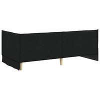 Cornice del letto ad angolo Nero 100 cm x 200 cm Velluto 42016457