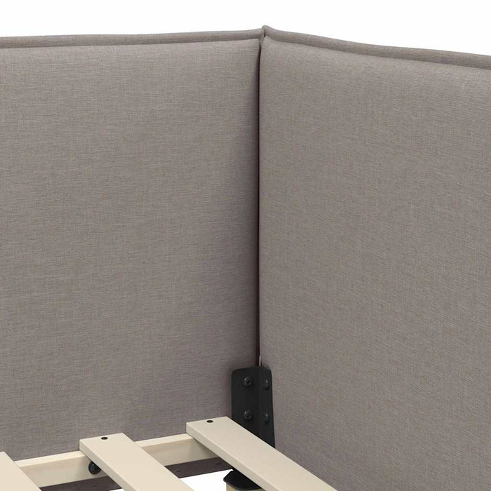 Cornice del letto ad angolo Talpa 100 cm x 200 cm Velluto 42016476