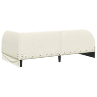 Cornice del letto ad angolo Crema 80 cm x 200 cm Velluto 42016633