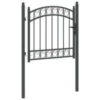 Cancello per recinzione con blocco Grigio 100 x 100 cm 42008972