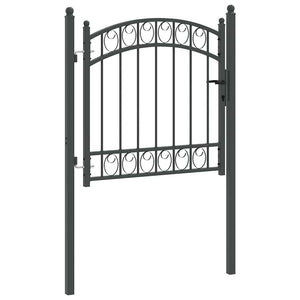 Cancello per recinzione con blocco Grigio 100 x 100 cm 42008972