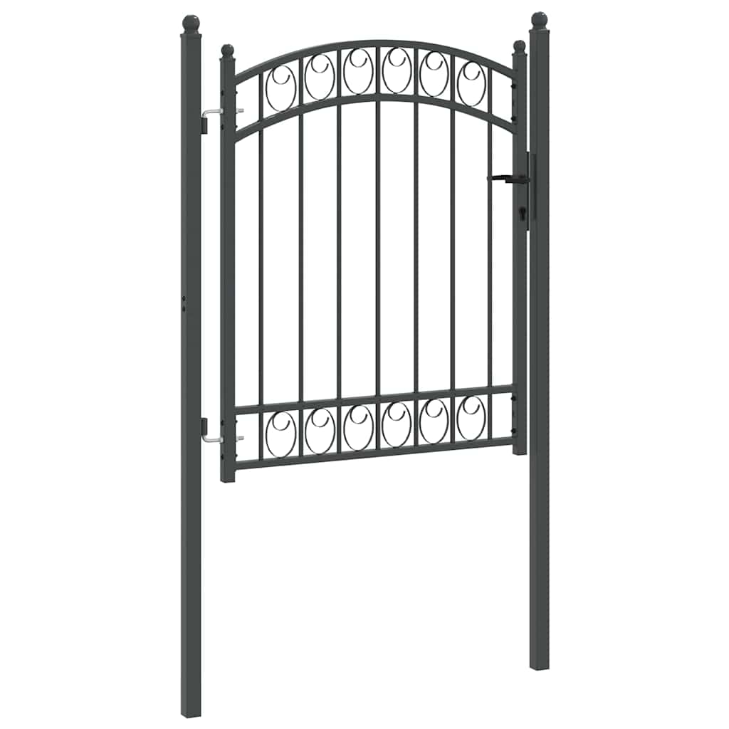 Cancello per recinzione con blocco Grigio 150 x 100 cm 42008974