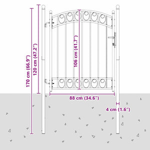 Cancello per recinzione con blocco Grigio 150 x 100 cm 42008974