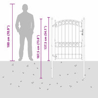 Cancello per recinzione con blocco Grigio 170 x 100 cm 42008975