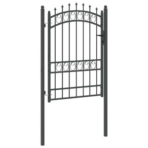 Cancello della recinzione con punte Grigio 170 x 100 cm 42008990