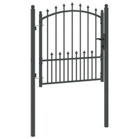 Cancello della recinzione con punte Grigio 100 x 100 cm 42009017