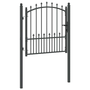 Cancello della recinzione con punte Grigio 100 x 100 cm 42009017