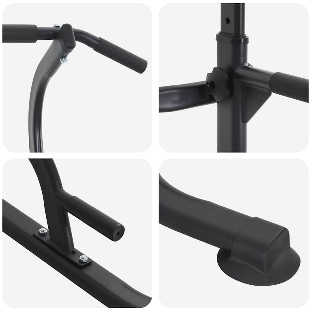 vidaXL Stazione per dips della torre di potenza Altro Nero