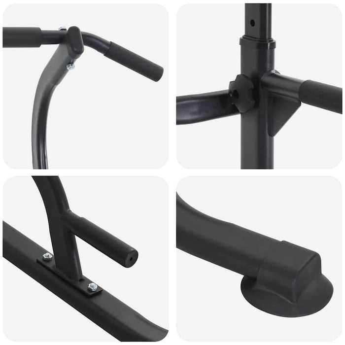 vidaXL Stazione per dips della torre di potenza Altro Nero