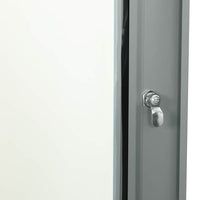 vidaXL Armadietto di rete Grigio 60 x 45 x 28 cm Acciaio