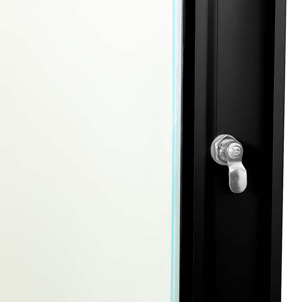 vidaXL Armadietto di rete Nero 60 x 60 x 35 cm Acciaio