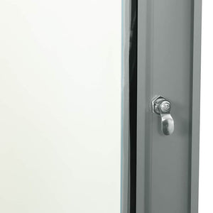 vidaXL Armadietto di rete Grigio 60 x 60 x 35 cm Acciaio