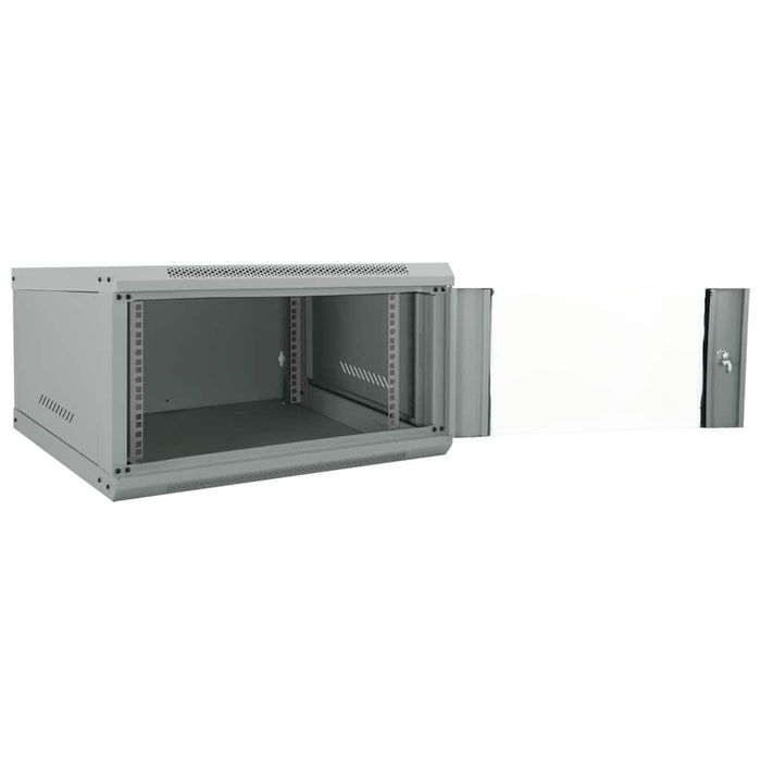 vidaXL Armadietto di rete Grigio 60 x 60 x 35 cm Acciaio