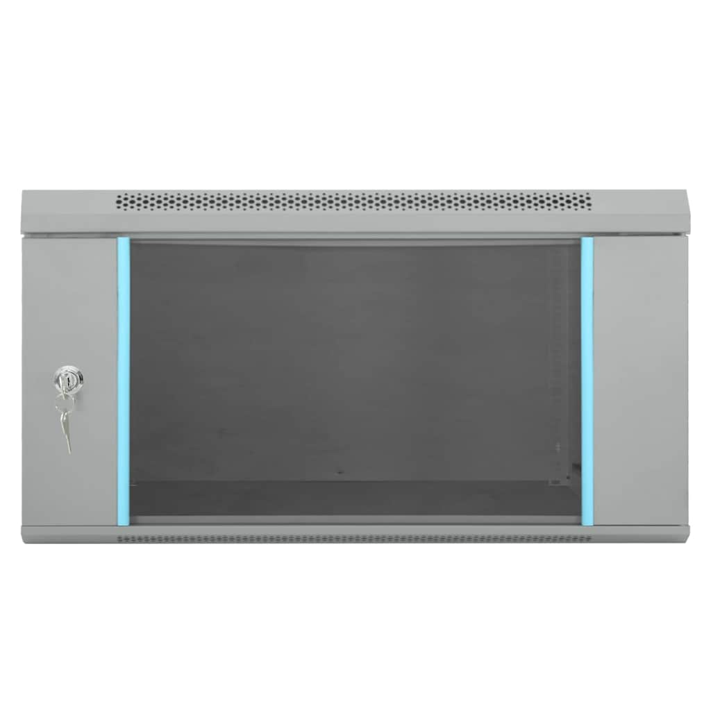 vidaXL Armadietto di rete Grigio 60 x 60 x 35 cm Acciaio