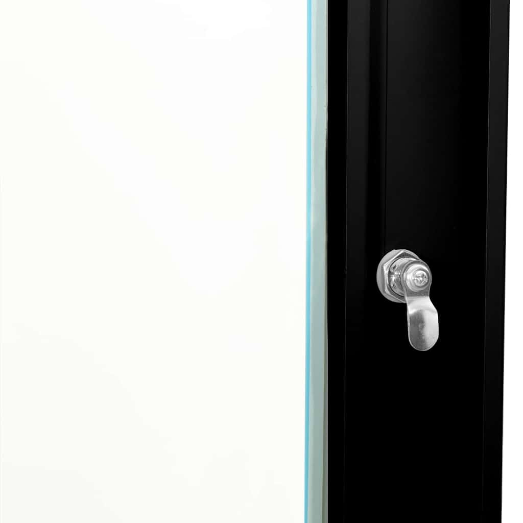 vidaXL Armadietto di rete Nero 53 x 45 x 21 cm Acciaio