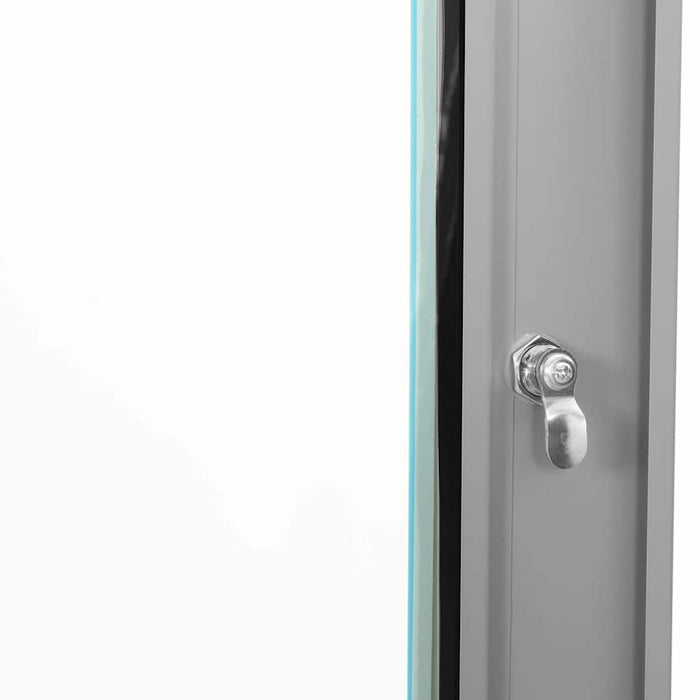 vidaXL Armadietto di rete Grigio 53 x 35 x 21 cm Acciaio