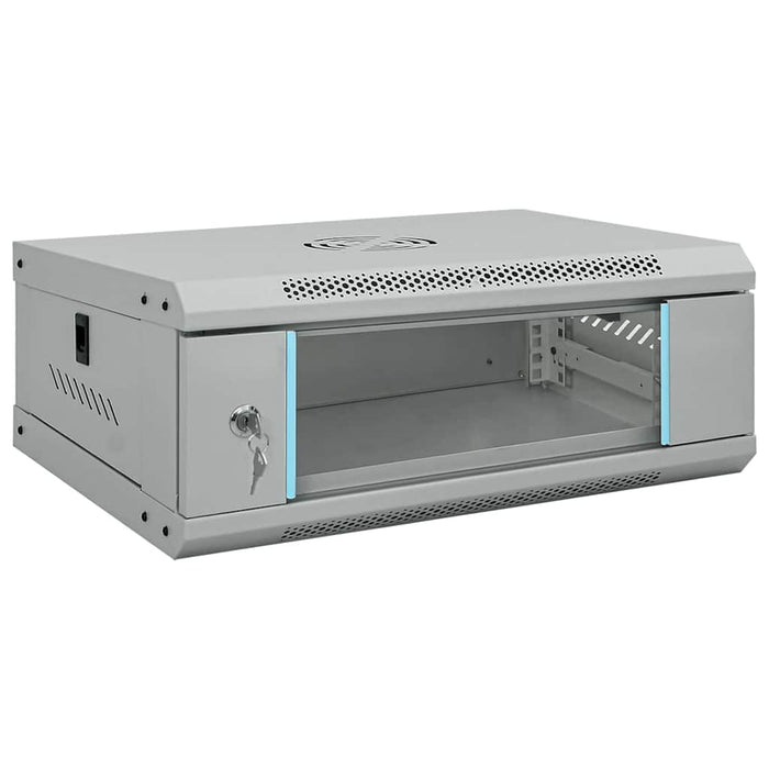 vidaXL Armadietto di rete Grigio 53 x 35 x 21 cm Acciaio