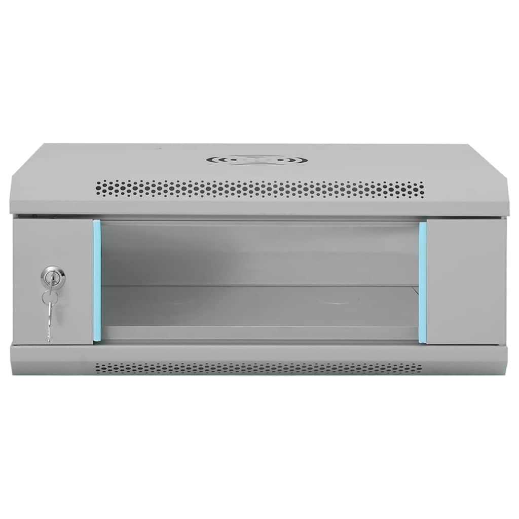 vidaXL Armadietto di rete Grigio 53 x 35 x 21 cm Acciaio