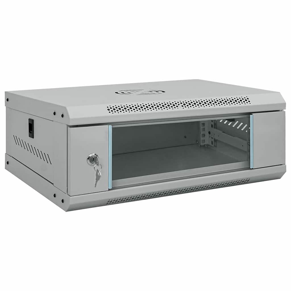 vidaXL Armadietto di rete Grigio 53 x 45 x 21 cm Acciaio