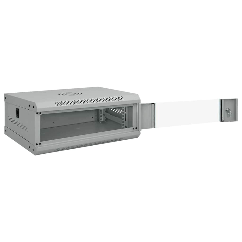 vidaXL Armadietto di rete Grigio 53 x 45 x 21 cm Acciaio