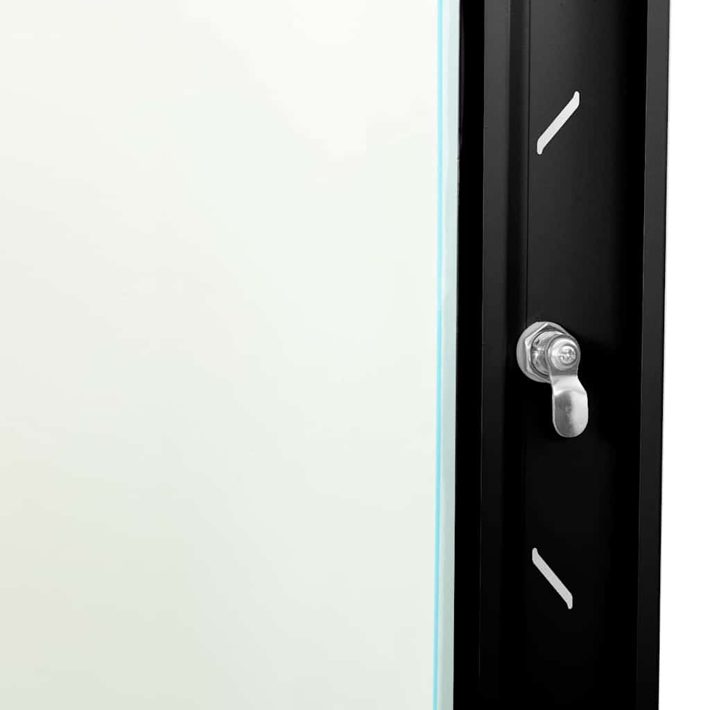 vidaXL Armadietto di rete Nero 53 x 45 x 45 cm Acciaio