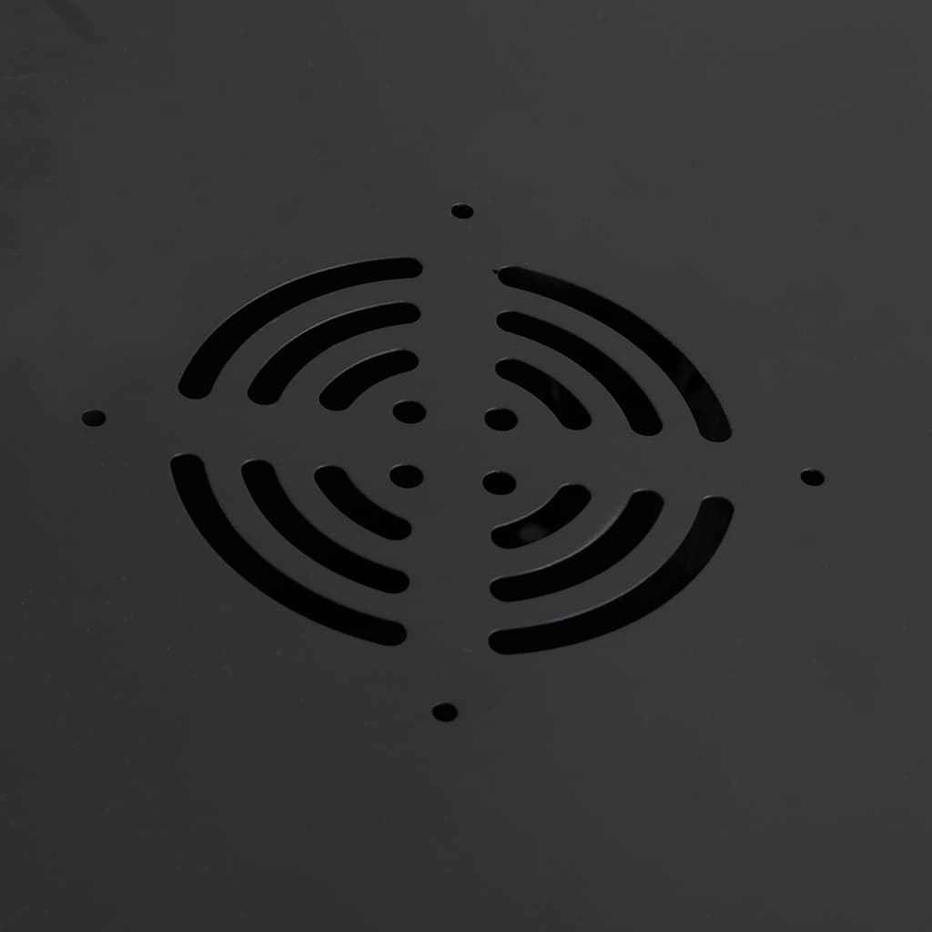 vidaXL Armadietto di rete Nero 53 x 60 x 45 cm Acciaio