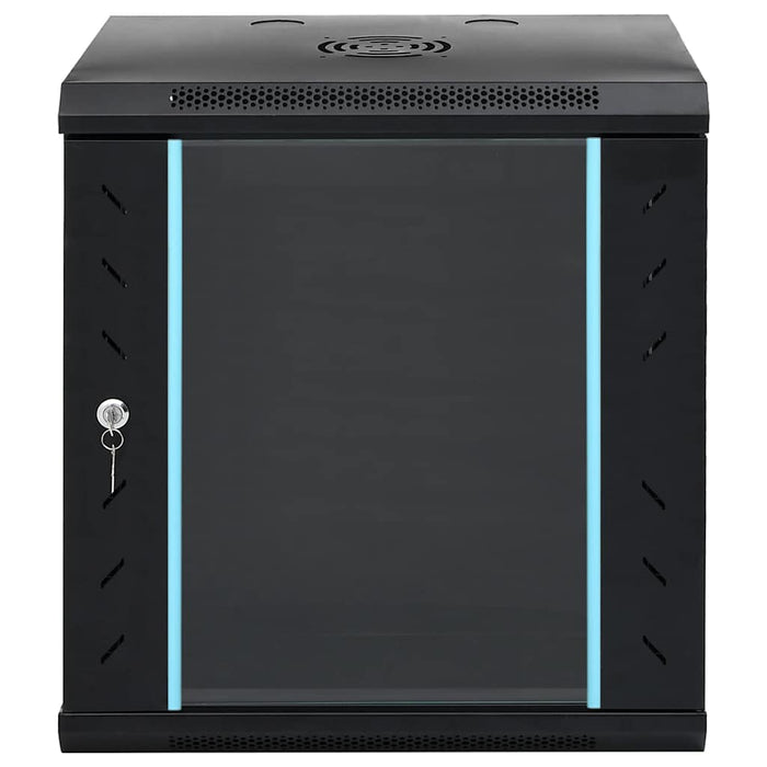 vidaXL Armadietto di rete Nero 53 x 45 x 60 cm Acciaio