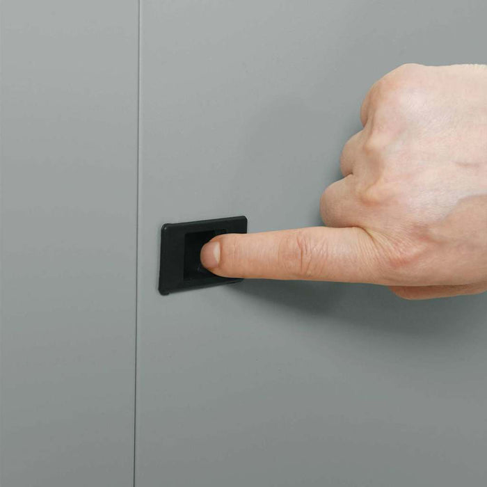 vidaXL Armadietto di rete Grigio 53 x 60 x 60 cm Acciaio