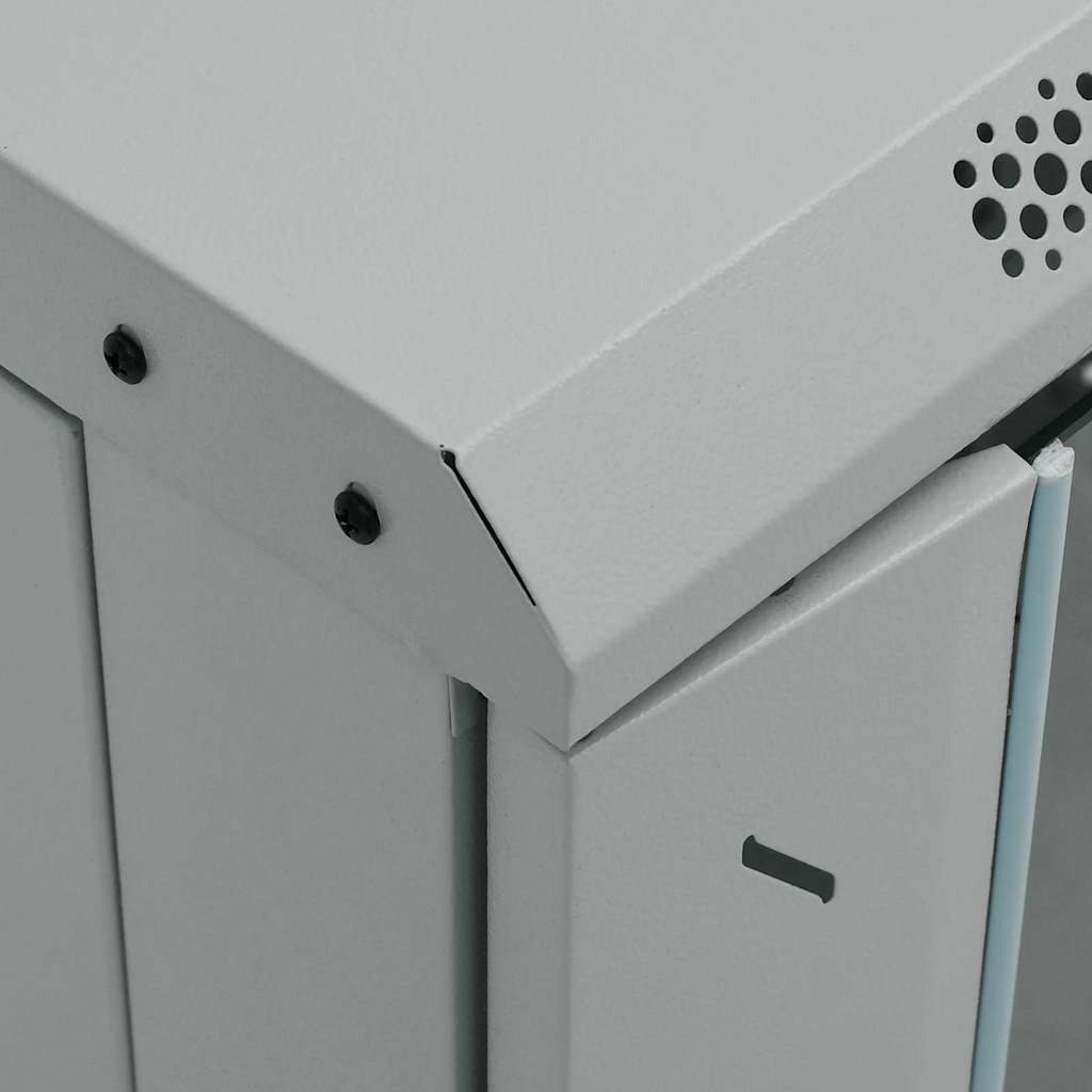 Armadietto di rete Grigio 60 x 60 x 80 cm Acciaio 42017660