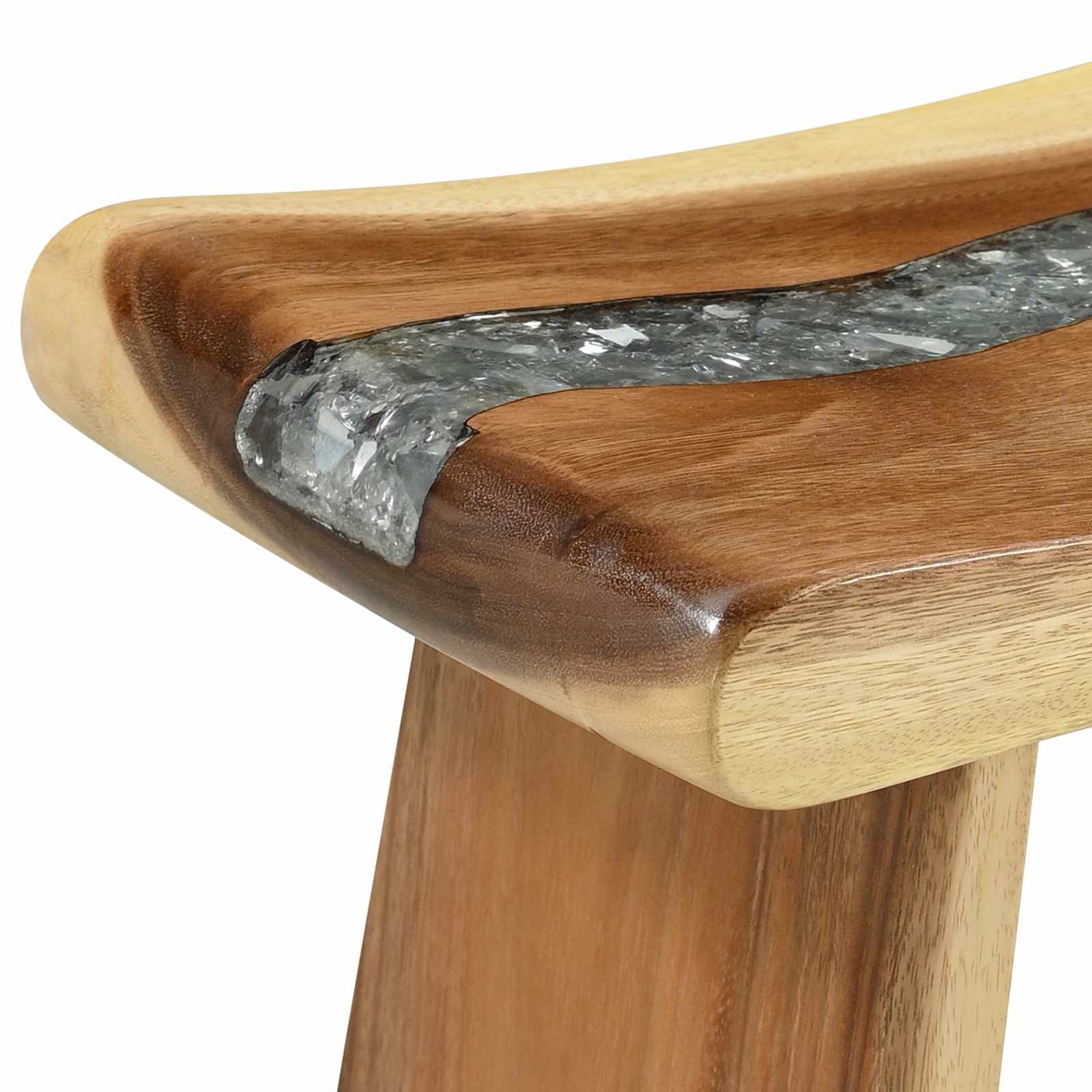 Sgabello per Bagno Naturale 50 x 30 x 45 cm Legno Naturale 42015924