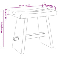 Sgabello per Bagno Naturale 50 x 30 x 45 cm Legno Naturale 42015924