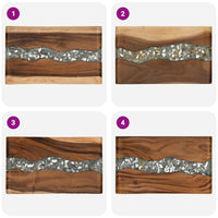 Sgabello per Bagno Naturale 50 x 30 x 45 cm Legno Naturale 42015924