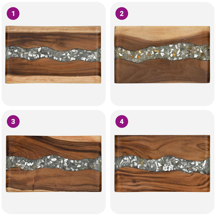 Sgabello per Bagno Naturale 50 x 30 x 45 cm Legno Naturale 42015924