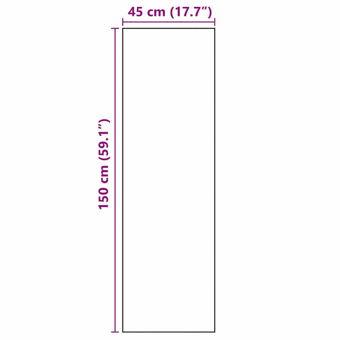 Tappeto da Cucina-Tappetino da Cucina Grigio 150 x 45 cm Velluto