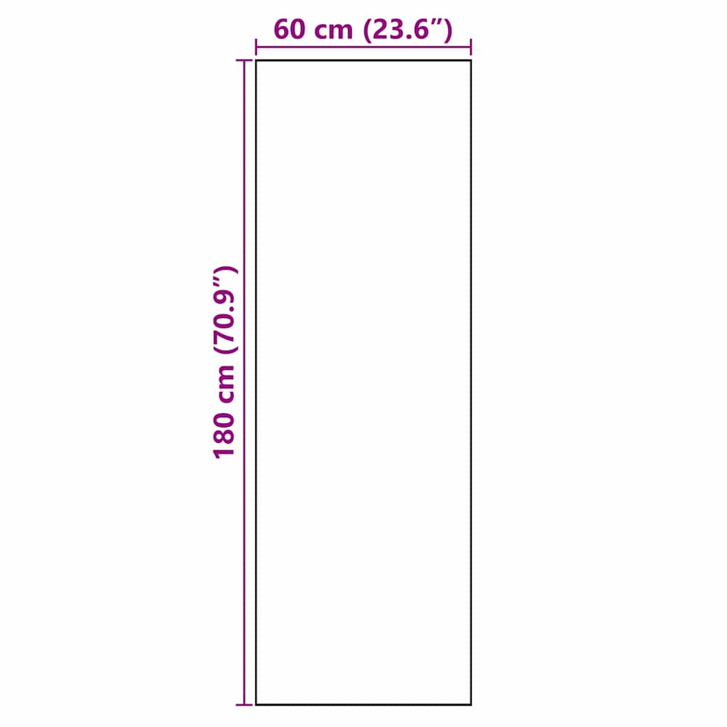 vidaXL Tappetino da Cucina Other a onda 60 x 180 cm Velluto