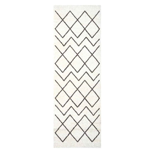 Tappeto da Cucina-Tappetino da Cucina Bianco 180 x 60 cm Velluto