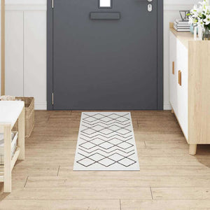 Tappeto da Cucina-Tappetino da Cucina Bianco 150 x 45 cm Velluto