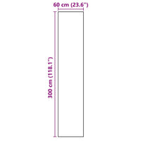 vidaXL Tappetino da Cucina Geometric Geometrico 60 x 300 cm Velluto